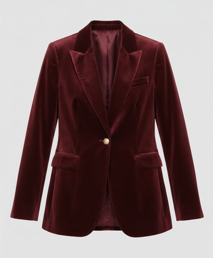 Damen Samt Blazer Elegant
