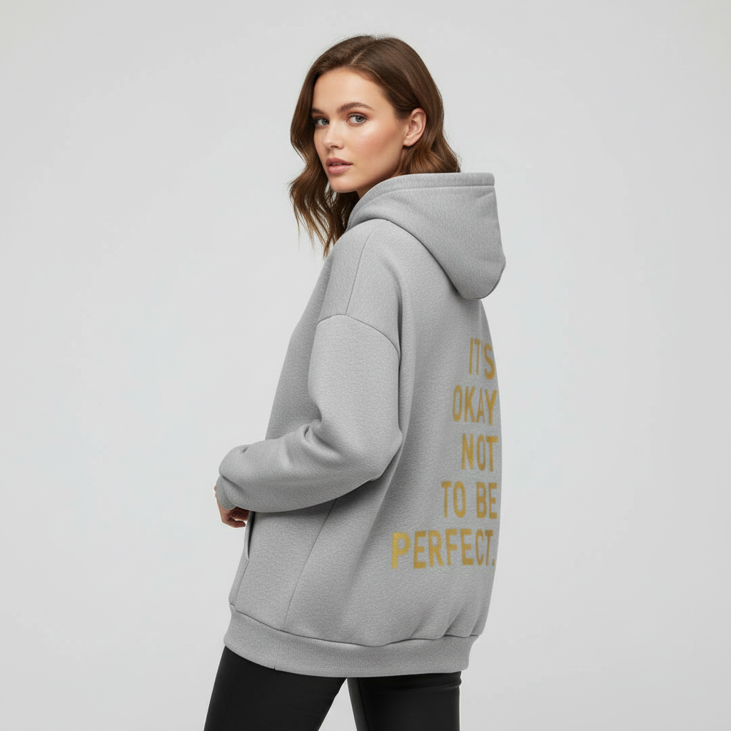 Langärmeliger Damen Hoodie Komfortabel Schwarz - Norvielle