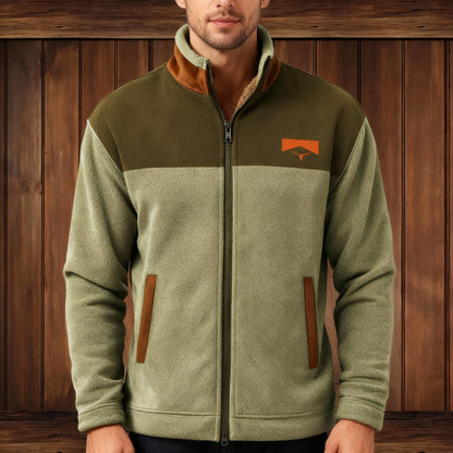 Herren Fleecejacke 3D-Print Leicht Warm Schwarz - Norvielle