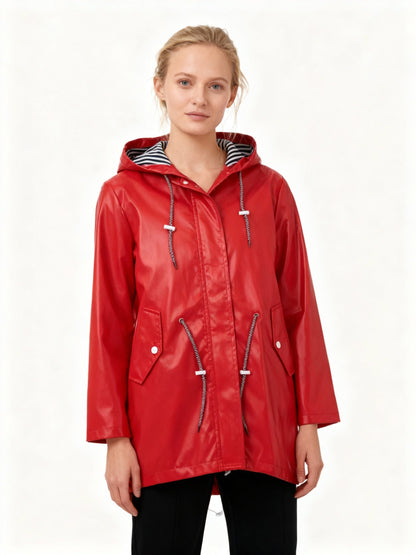 Norvielle Damen Wetterfestes Outdoor-Jacken Kapuze