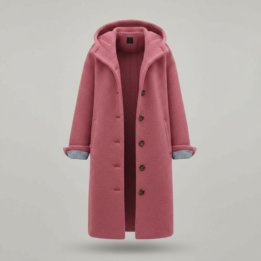 Damen Parka Mantel Lang Kapuze