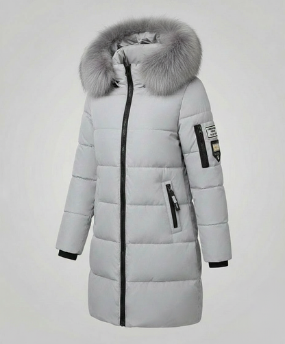 Damen Puffermantel Winddicht Warm