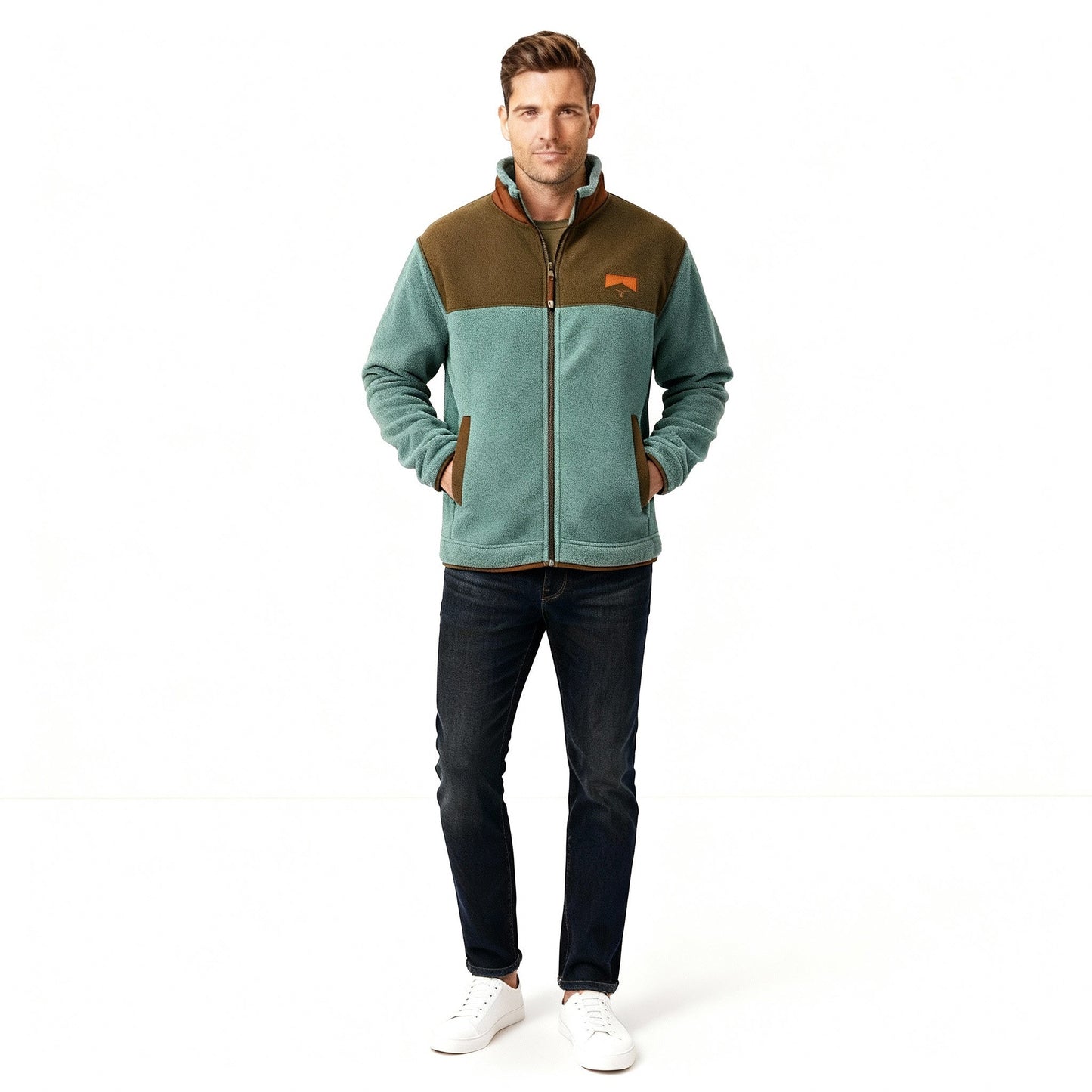 Herrenjacke Leicht Gerade Schnitt