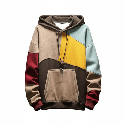 Damen Hoodie Baumwolle Vielseitig Beige