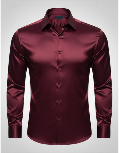 Herren Seidenhemd Elegantes