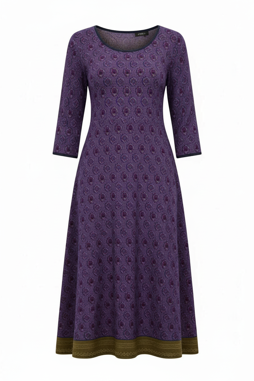 Norvielle Damen Midi Kleid Boho Chic