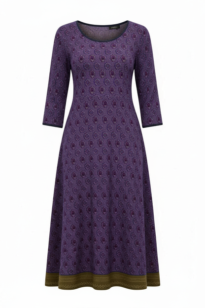 Norvielle Damen Midi Kleid Boho Chic