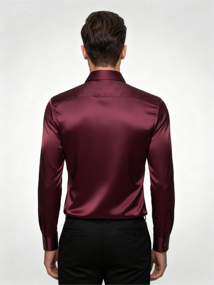 Herren Seidenhemd Elegantes