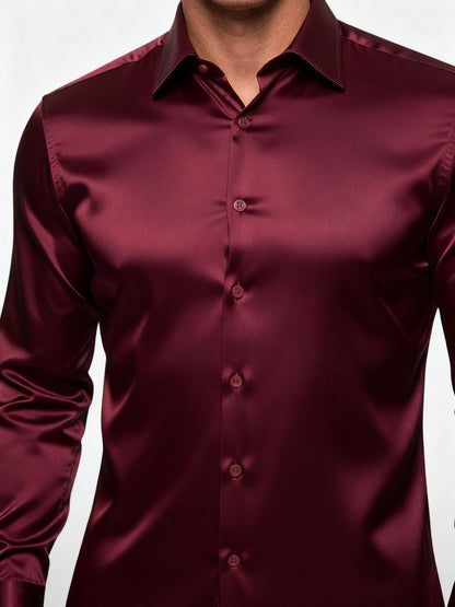 Herren Seidenhemd Elegantes