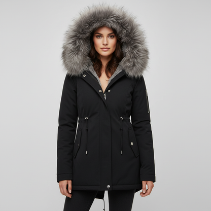 Damen Wintermantel Wärmend Eleganz Halley - Norvielle