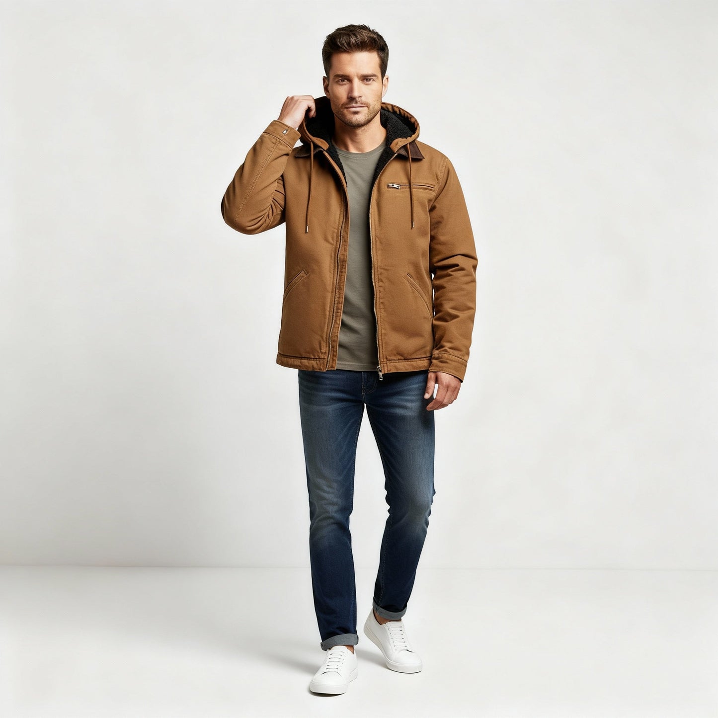 Wasserdichte Outdoor-Winterparka Damen Herren Polyester Jacke Mit