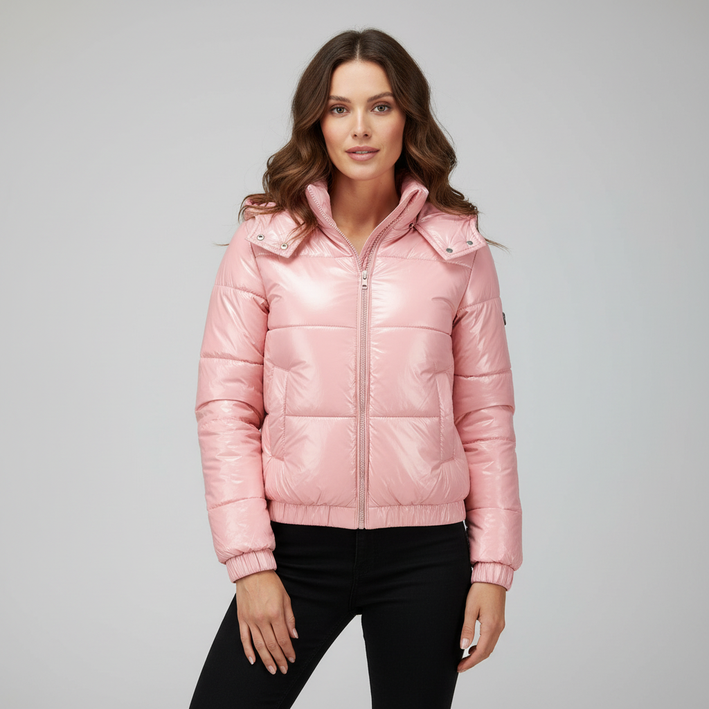 Damen Winterjacke Wasserabweisend Thermo Komfort Glänzend - Norvielle