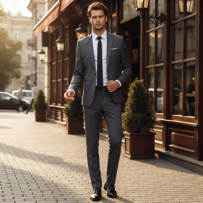 Herren Zweiteiler Anzug Sakko und Hose