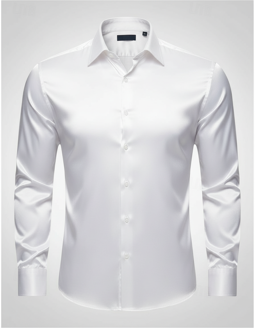 Herren Seidenhemd Elegantes