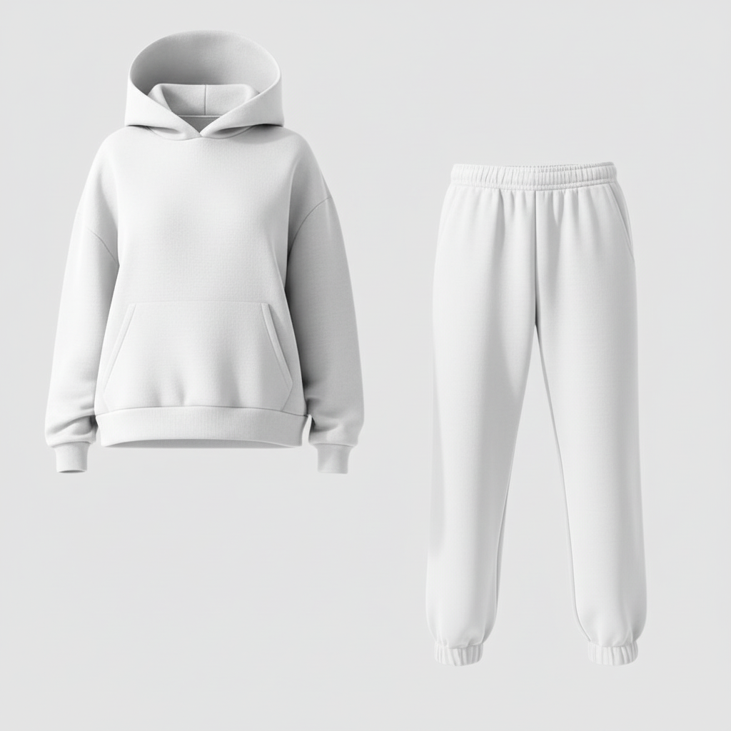 Damen Set Rundhals Oberteil mit passender Hose