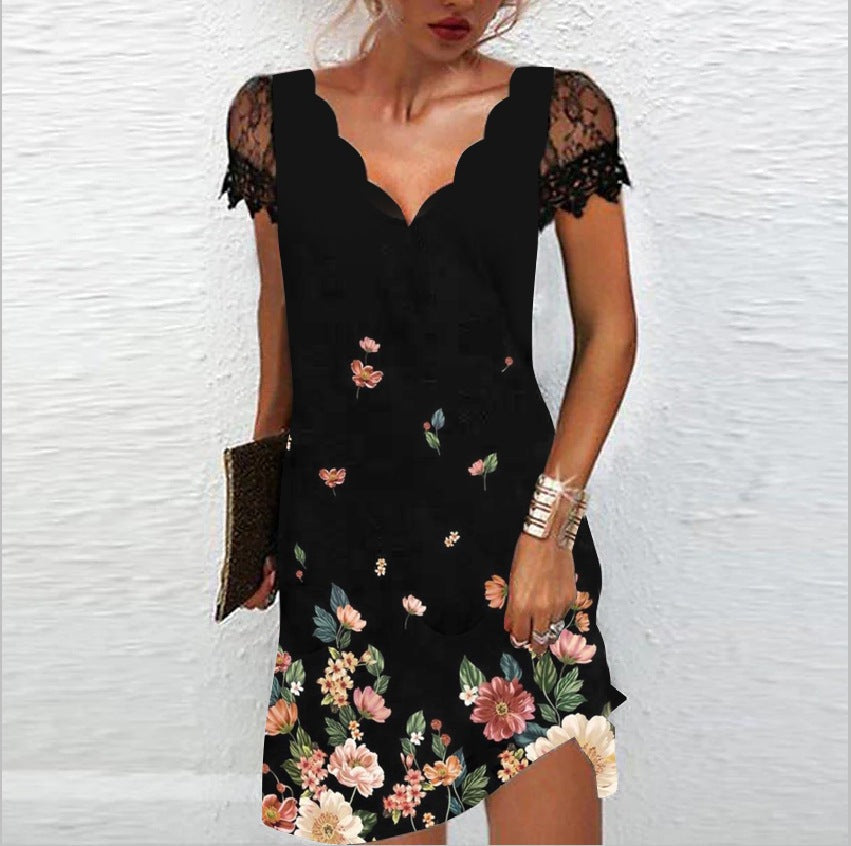 Elegantes Damen Midi-Kleid