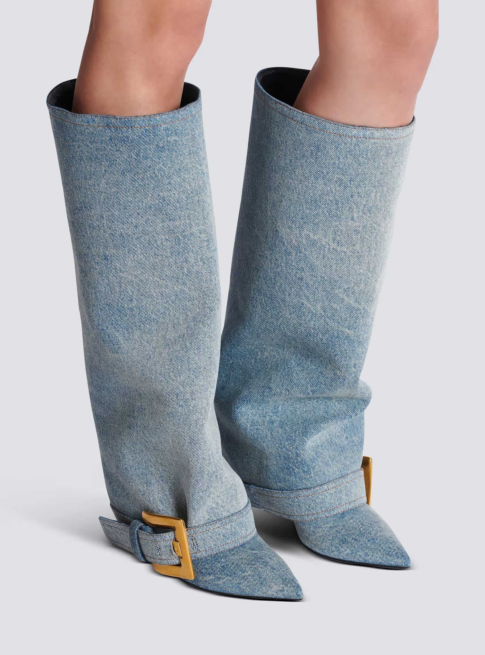 Velmira Denim Boots Damen High Shaft
