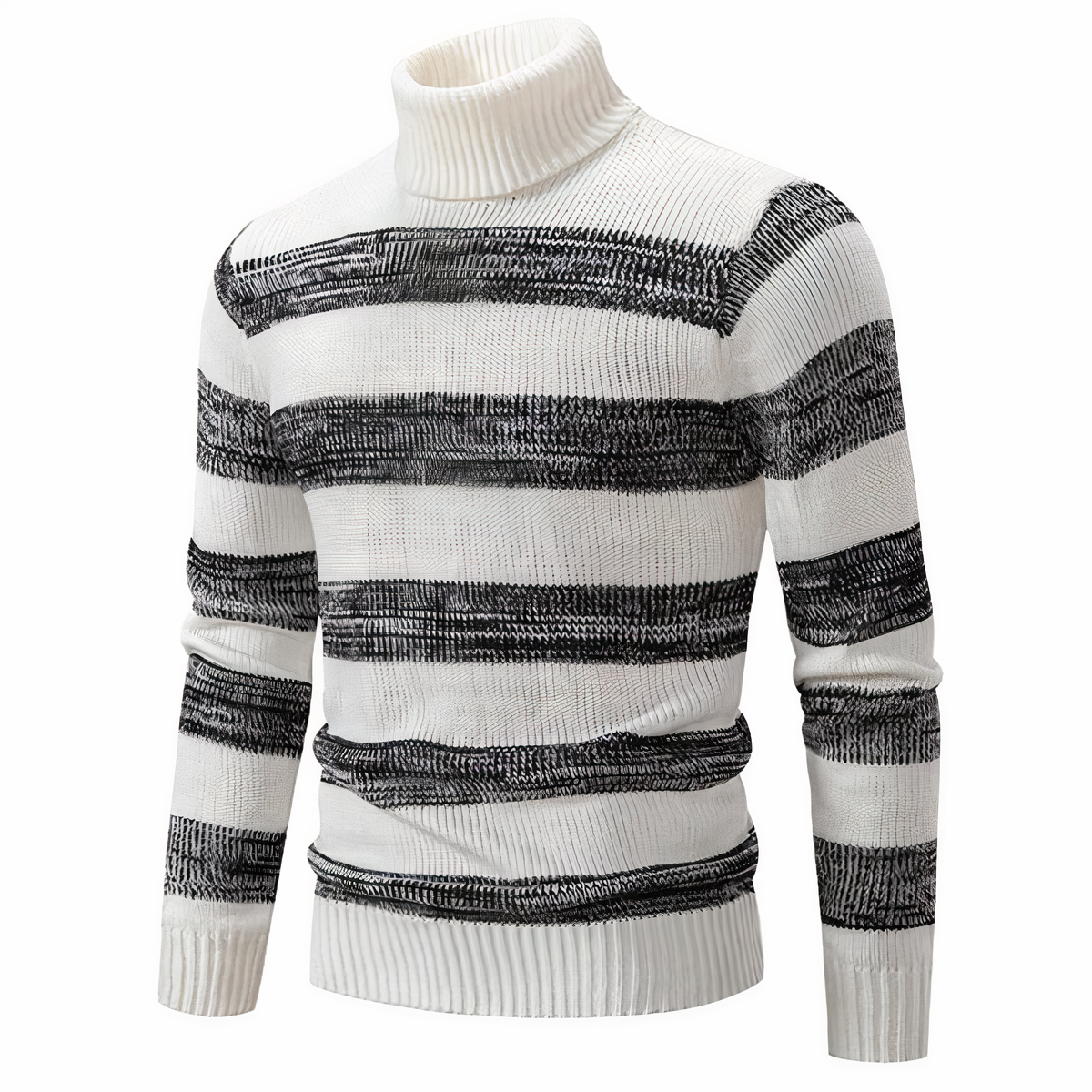 Norvielle Herren Strickpullover Patchwork