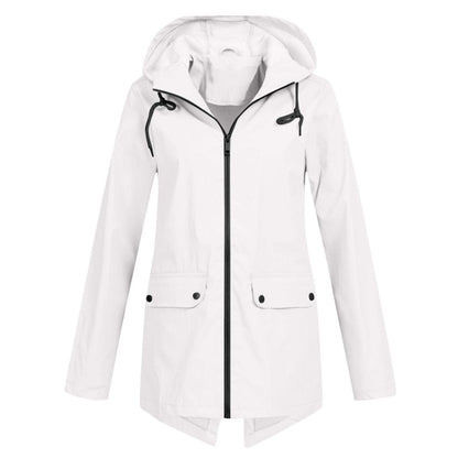 Damen Winterjacke mit Kapuze und Reißverschluss