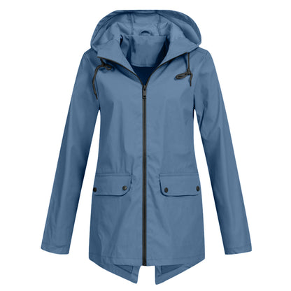 Damen Winterjacke Lange Mit Kapuze