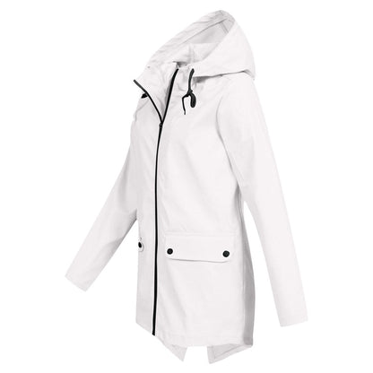 Damen Winterjacke mit Kapuze und Reißverschluss