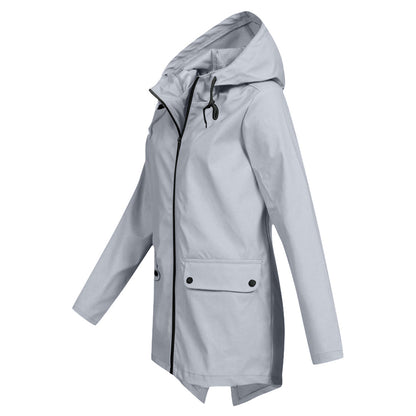 Damen Winterjacke Lange Mit Kapuze