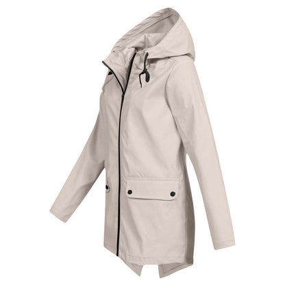 Damen Winterjacke Lange Mit Kapuze