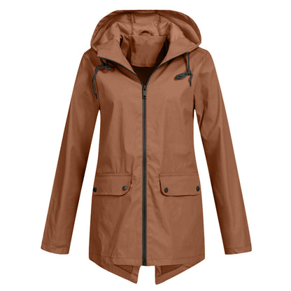 Damen Winterjacke Lange Mit Kapuze