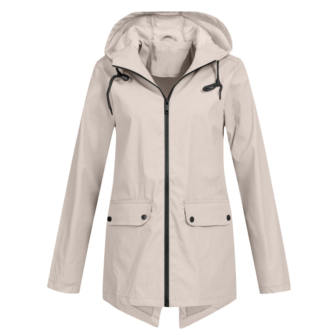 Damen Winterjacke mit Kapuze und Reißverschluss