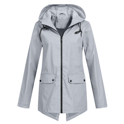 Damen Winterjacke Lange Mit Kapuze