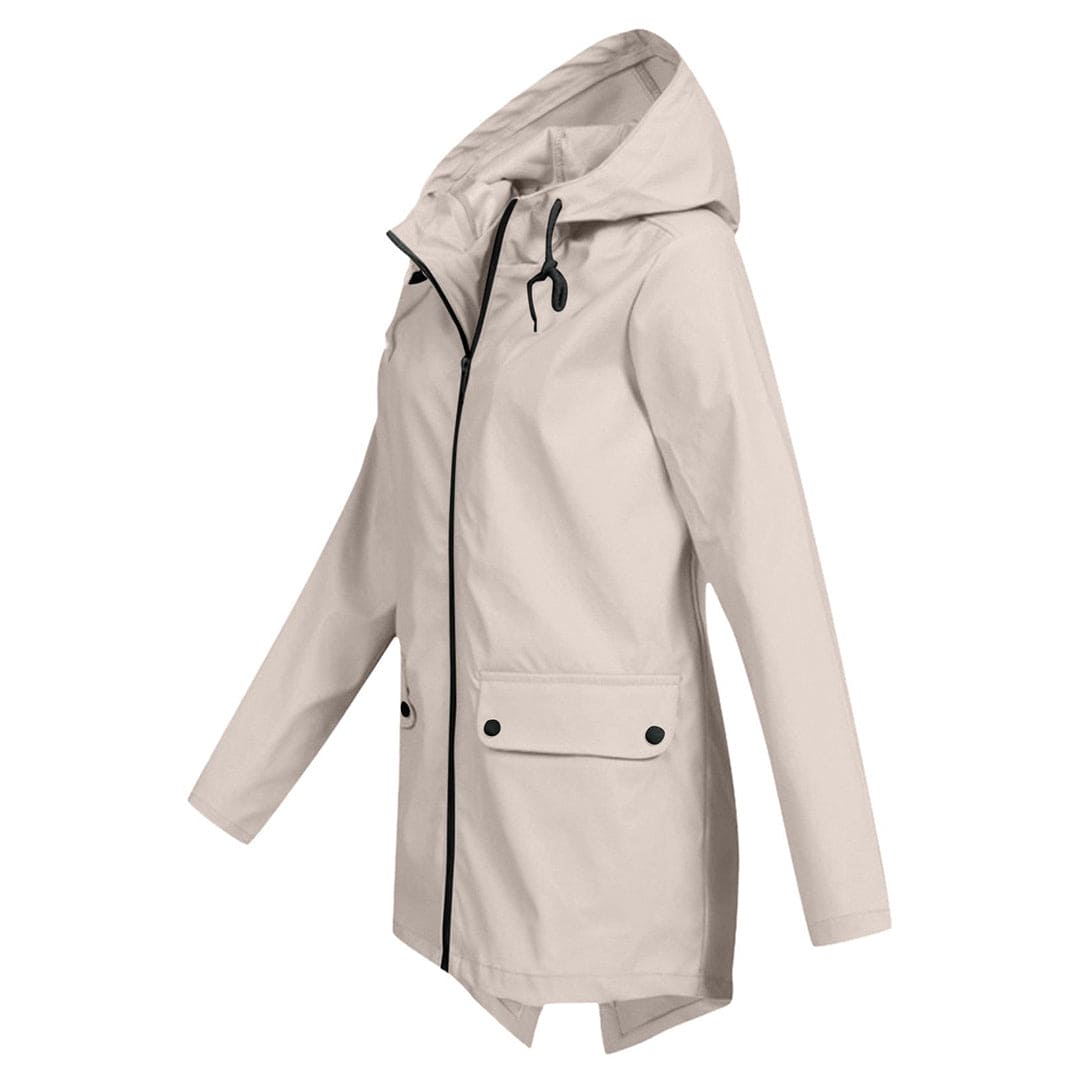 Damen Winterjacke mit Kapuze und Reißverschluss - Norvielle