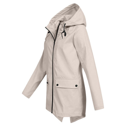 Damen Winterjacke mit Kapuze und Reißverschluss - Norvielle
