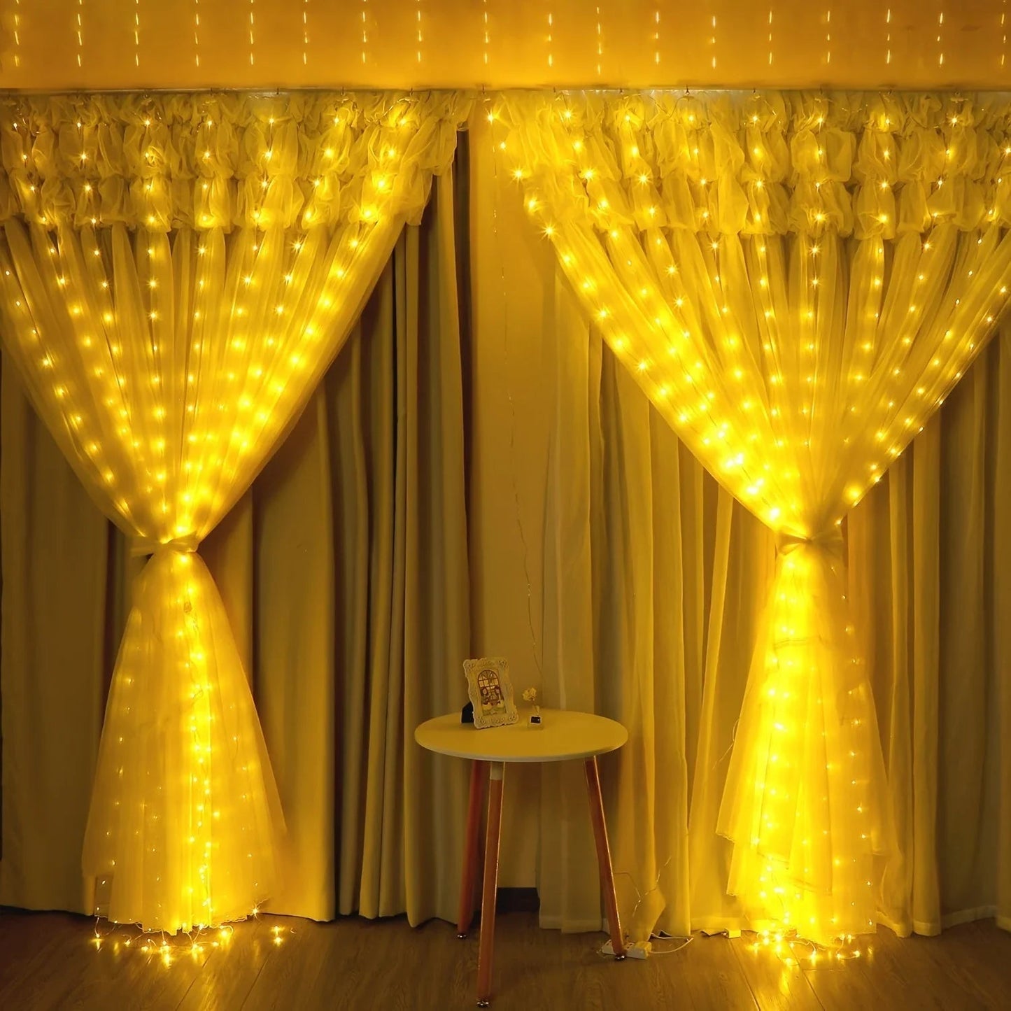 Feenlichtvorhang USB LED mit Fernbedienung