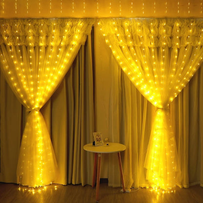 Feenlichtvorhang USB LED mit Fernbedienung