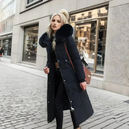 Damen Daunenmantel Italienischer Stil Fara