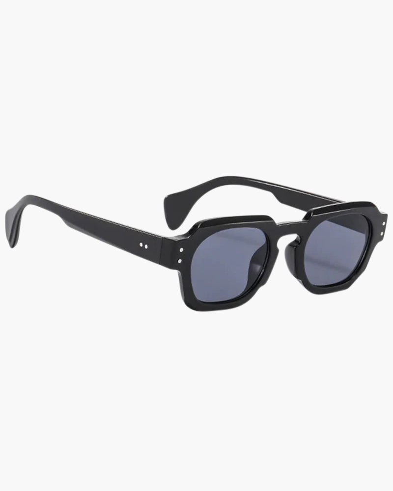 Herren Retro-Sonnenbrille UV400-Schutz Schwarz - Norvielle