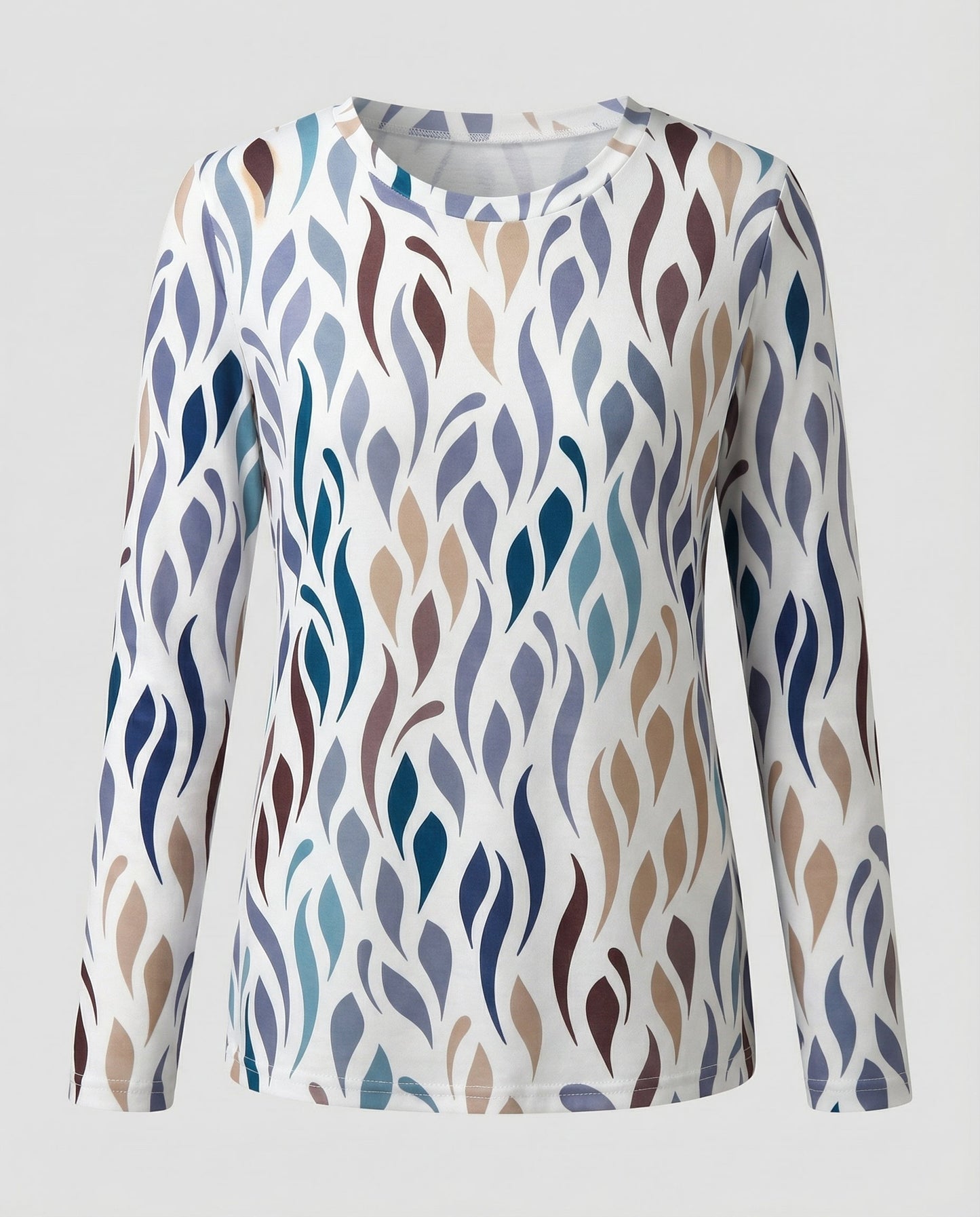Damen T-Shirt Elegant Baumwolle Weiß