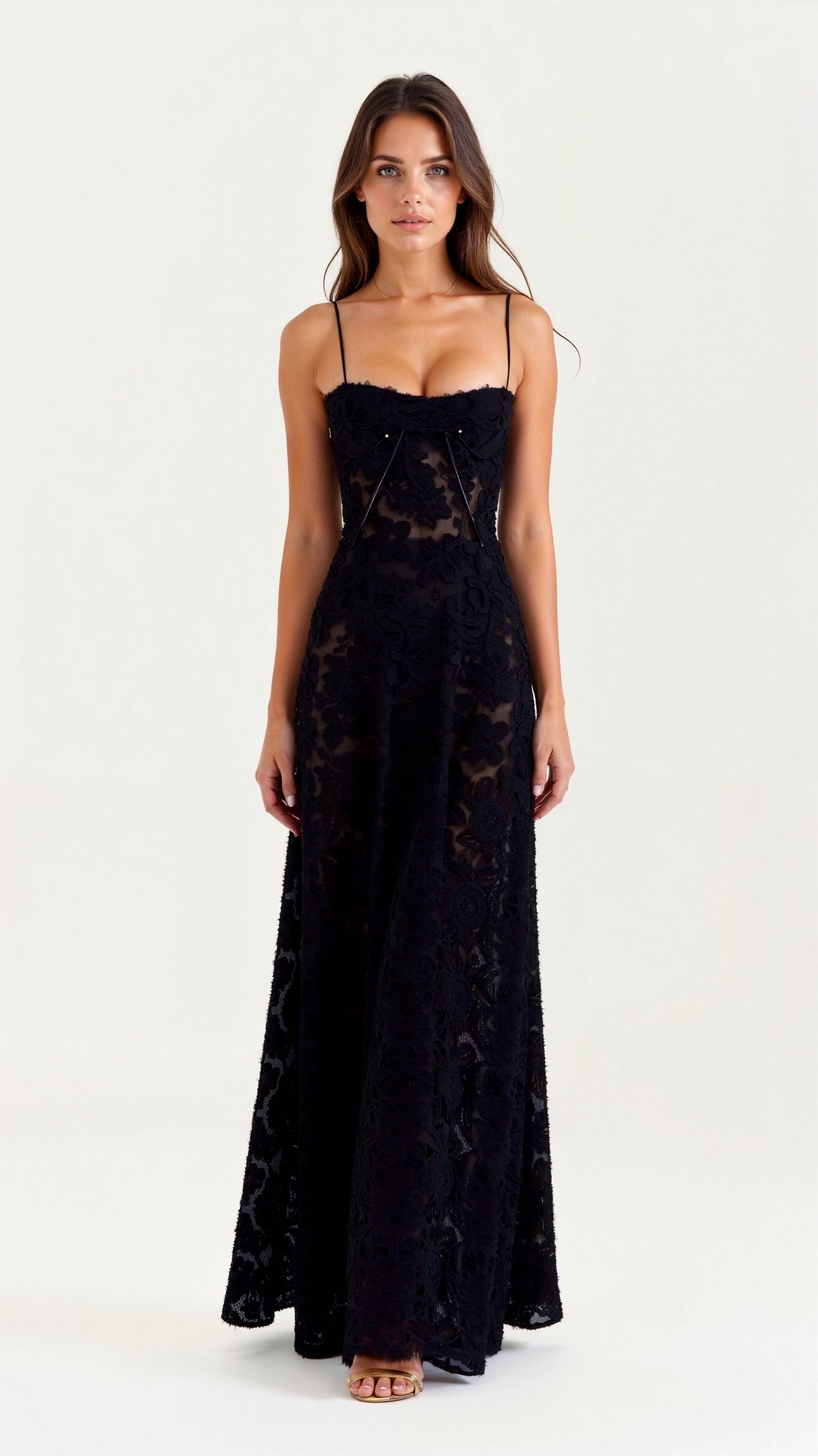Damen Bustier Maxikleid Hochzeitsgäste