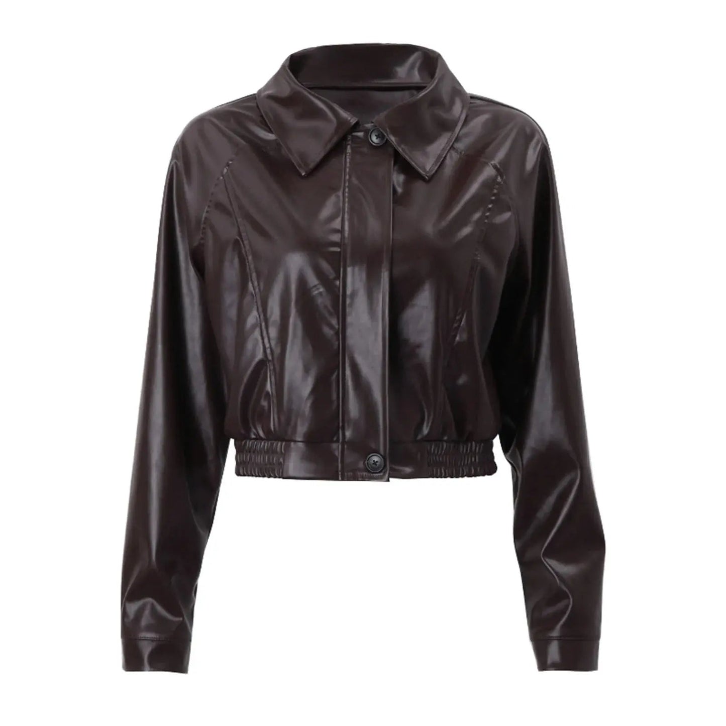 Gercy | Übergroße Kunstlederjacke Zendoo.de