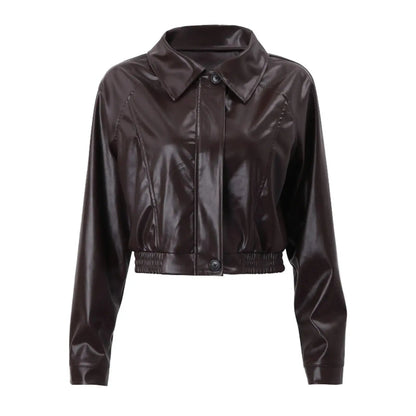 Gercy | Übergroße Kunstlederjacke Zendoo.de