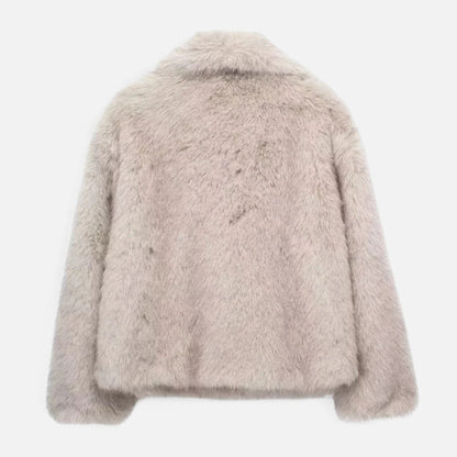 Norvielle Damen Fleece-Wintermantel Isolierend