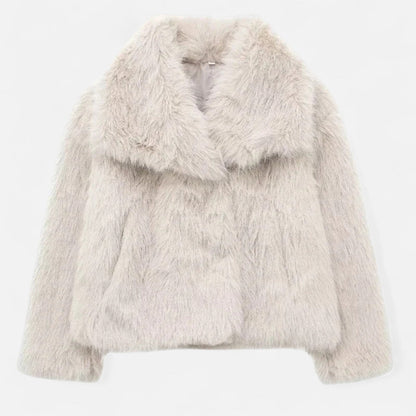 Norvielle Damen Fleece-Wintermantel Isolierend