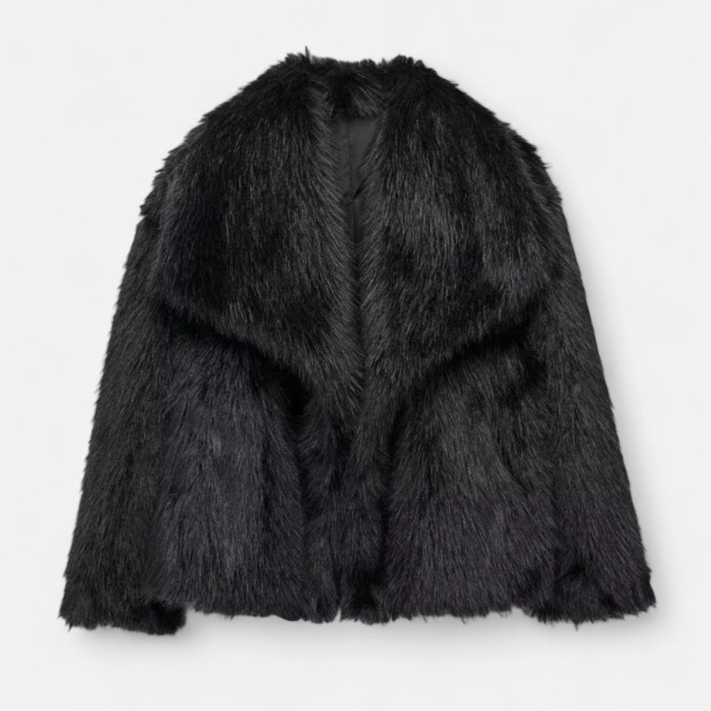 Norvielle Damen Fleece-Wintermantel Isolierend