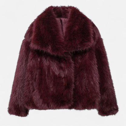 Norvielle Damen Fleece-Wintermantel Isolierend
