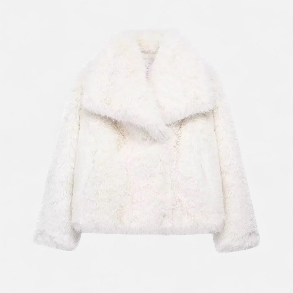 Norvielle Damen Fleece-Wintermantel Isolierend