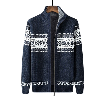 Norvielle Herren Strickcardigan Elegantes Design Beige