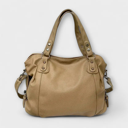 Damen Schultertasche Schlank Leder