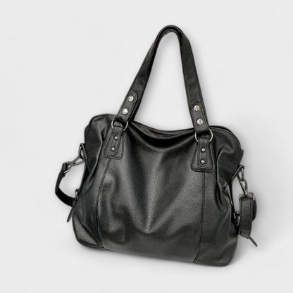Damen Schultertasche Schlank Leder
