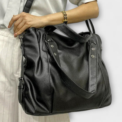 Damen Schultertasche Schlank Leder