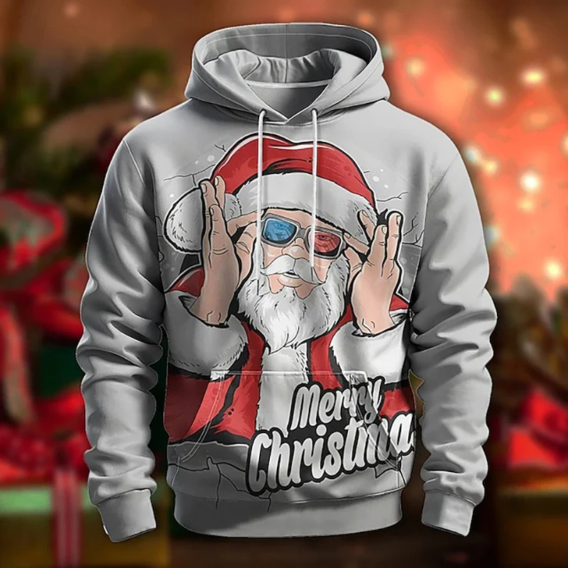 Festlicher Kapuzenpullover mit Verspielt-Design 1